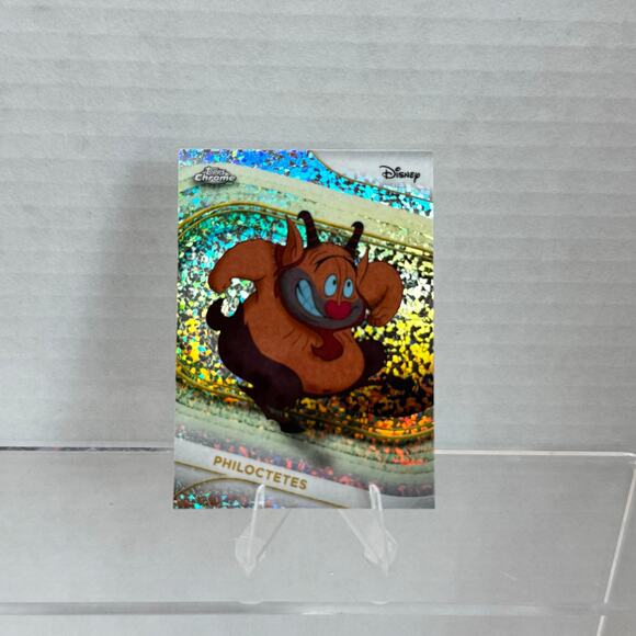 Disney Topps Chrome 2025 Mini Diamond Refractor Philoctetes #46 Hercules - Picture 3 of 4